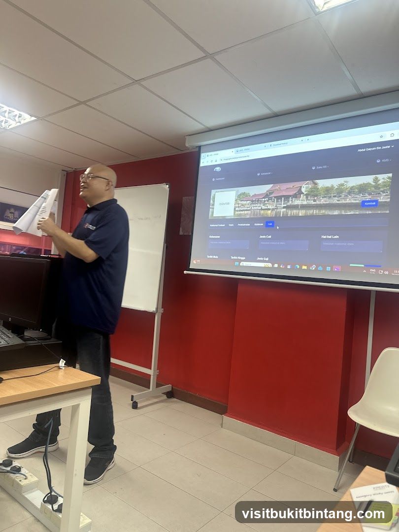 Presentation in a classroom