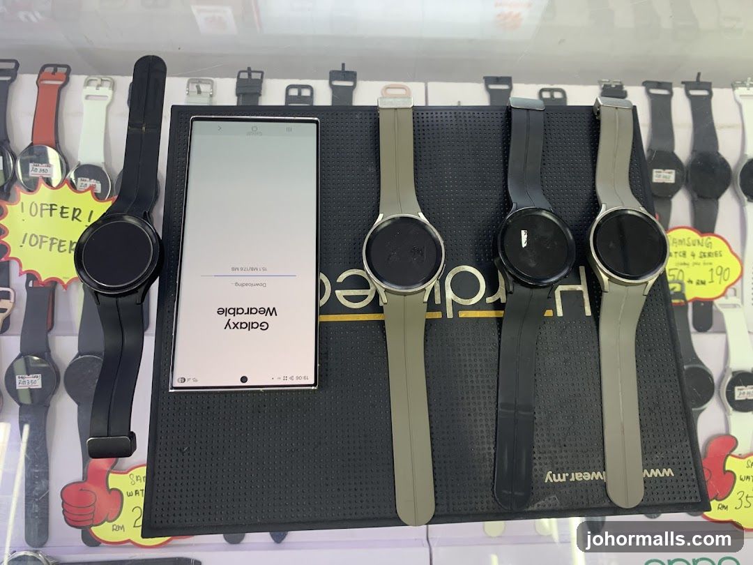 Smartwatches on display