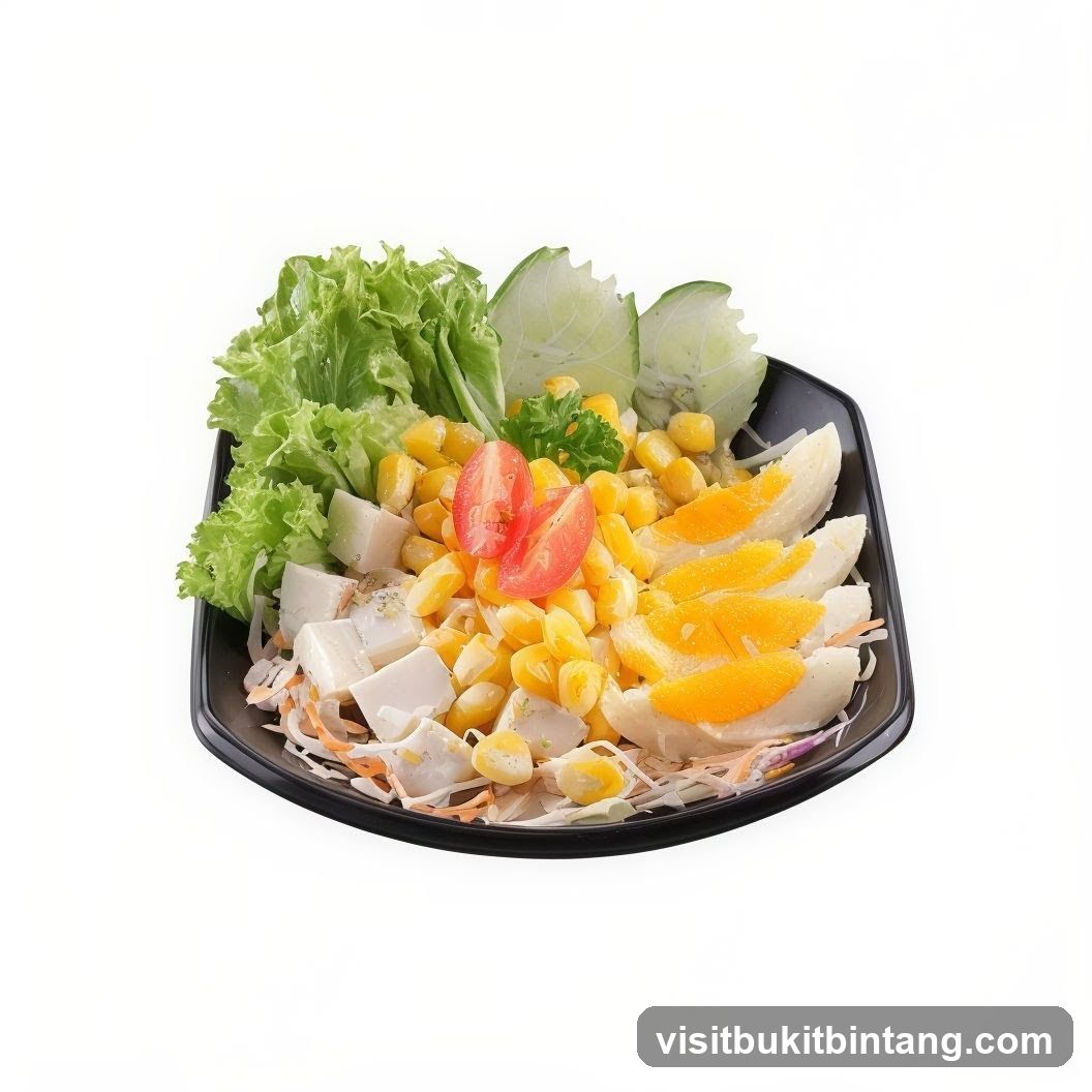 Salad with Corn and Orange Slices