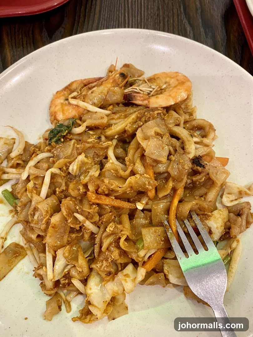 Pad See Ew with Shrimp