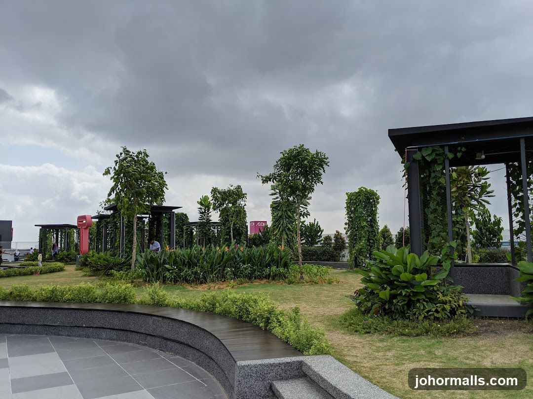 Rooftop Garden with Pergolas