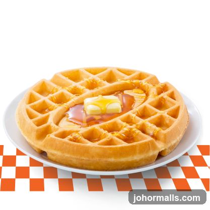 Waffle with Butter and Syrup