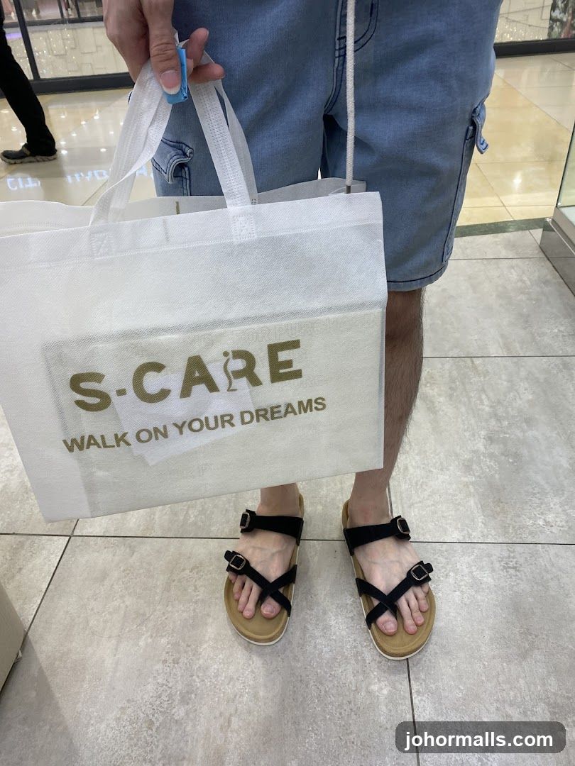 Person holding a shopping bag