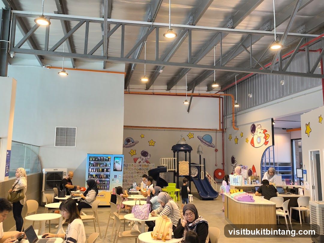 Indoor play area with seating