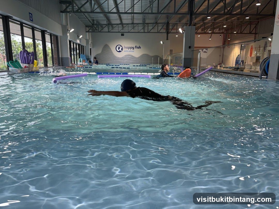 Indoor Swimming Pool with Swimmers