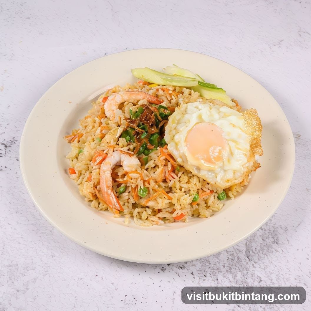 Shrimp Fried Rice with Fried Egg