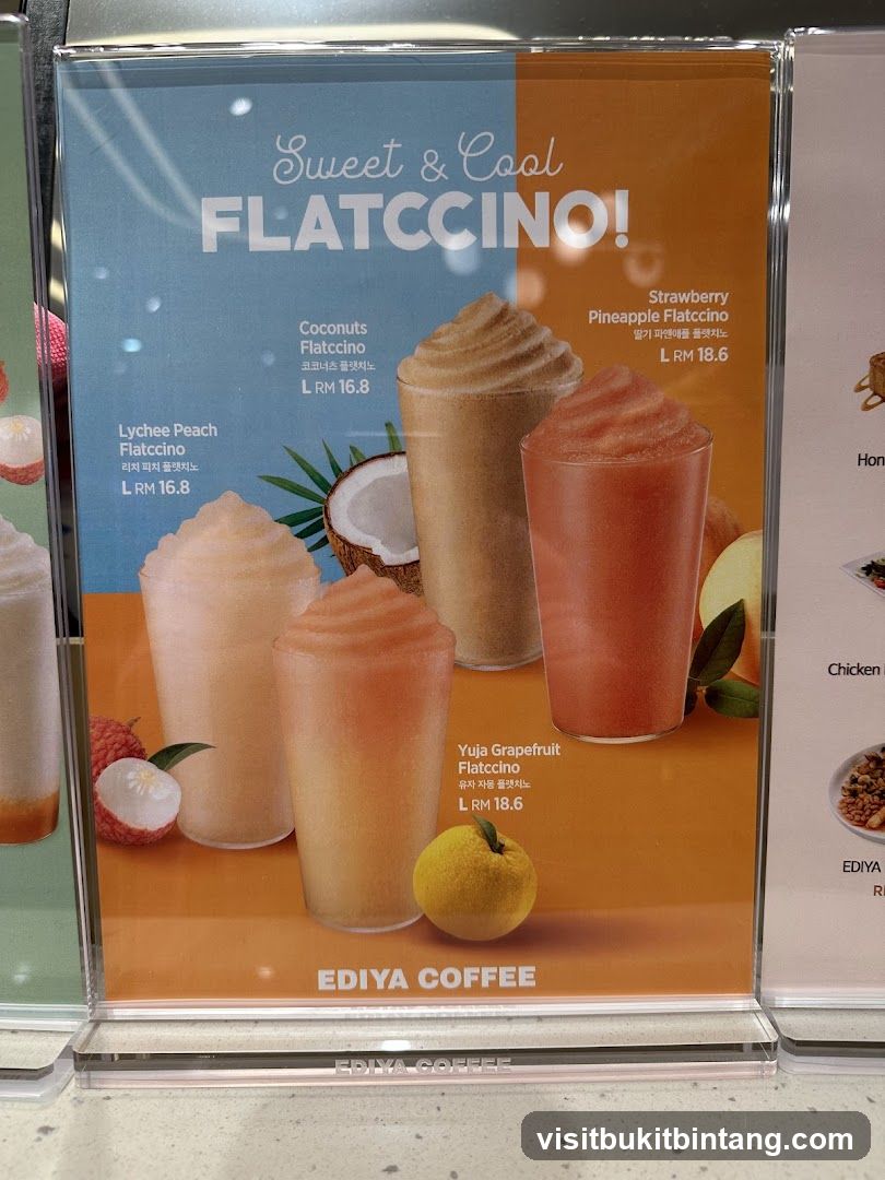 FLATCCINO! Menu