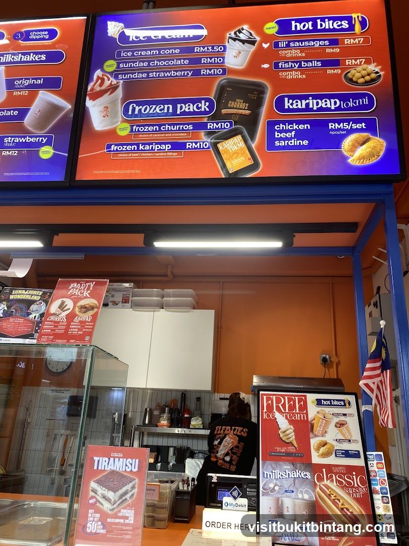 Food Menu and Counter Display