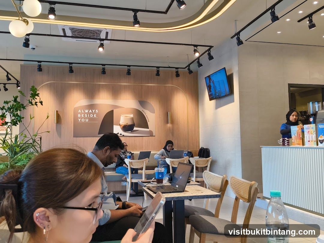 Cafe Interior with Patrons