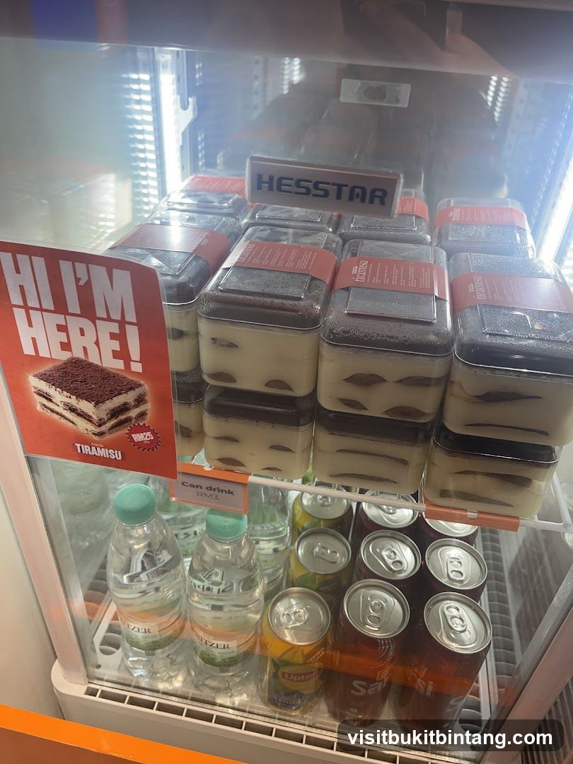 Desserts and Drinks in Refrigerator