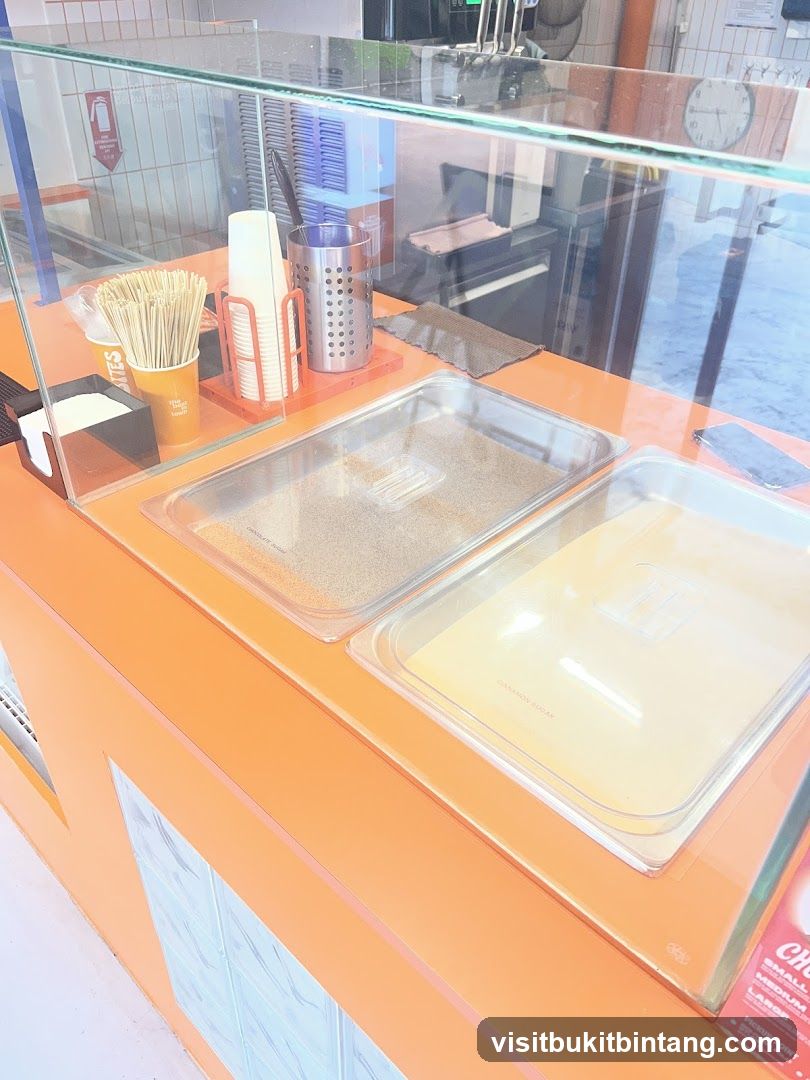 Dessert Toppings Display