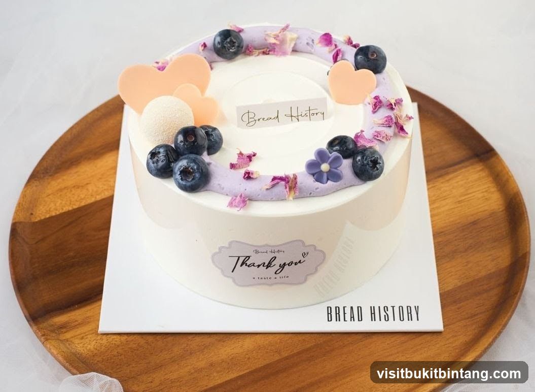 Blueberry and Heart Cake