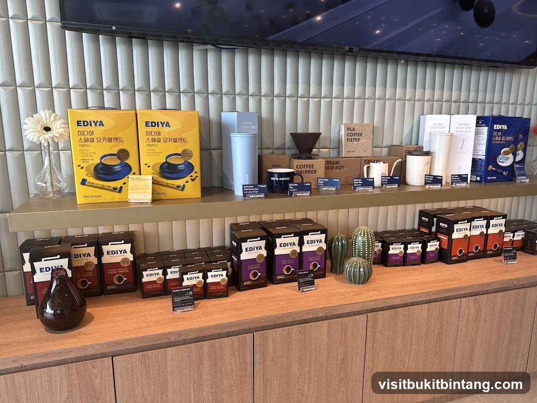 EDIYA Coffee Products Display