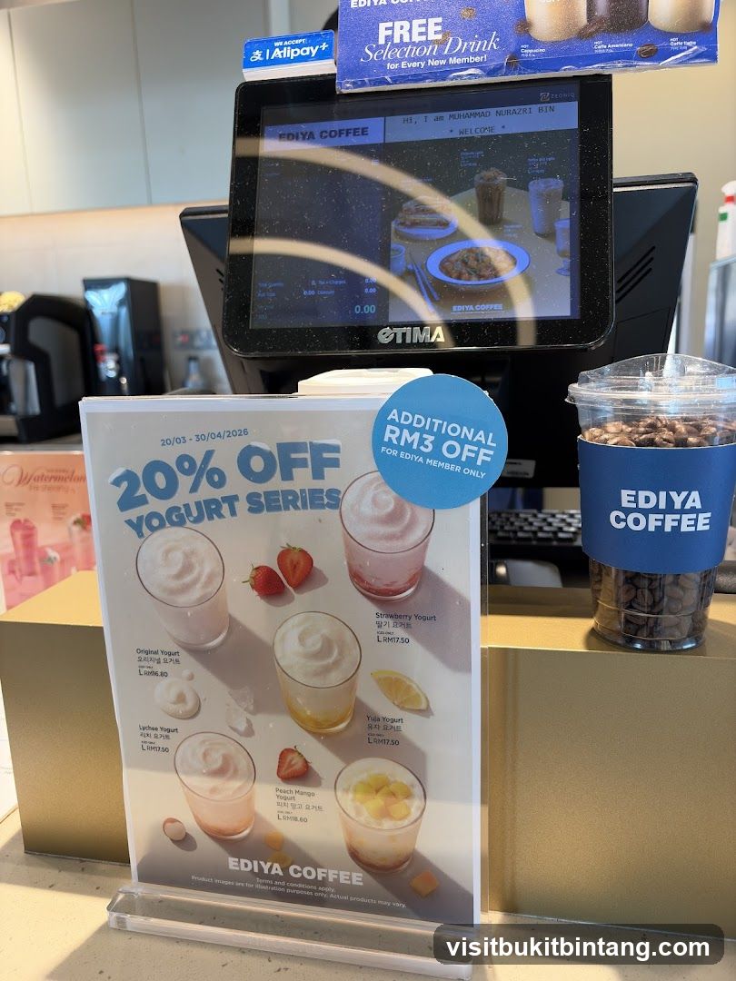 EDIYA COFFEE Yogurt Series Promotion