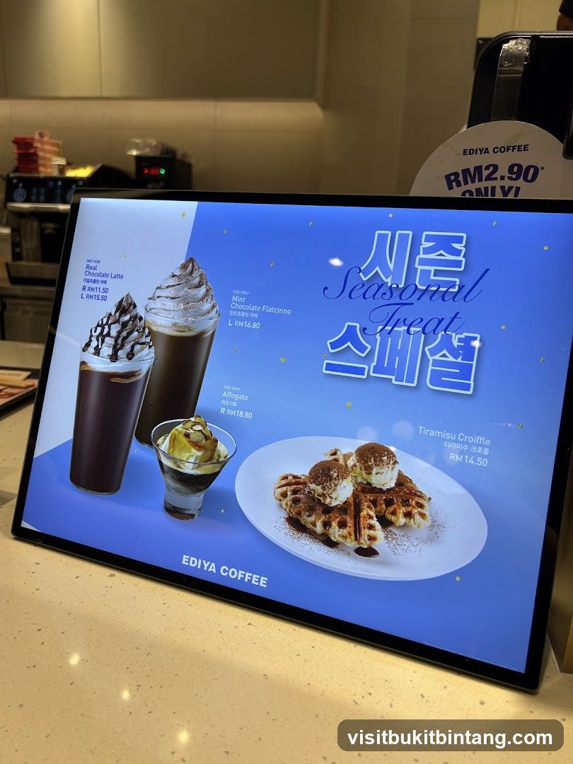 EDIYA COFFEE Seasonal Treat