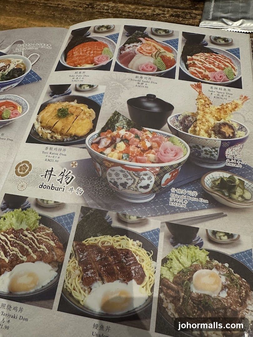 Donburi Menu