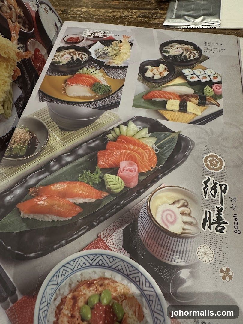 Japanese Food Menu