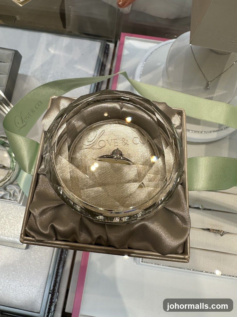 Diamond Ring in Display Case