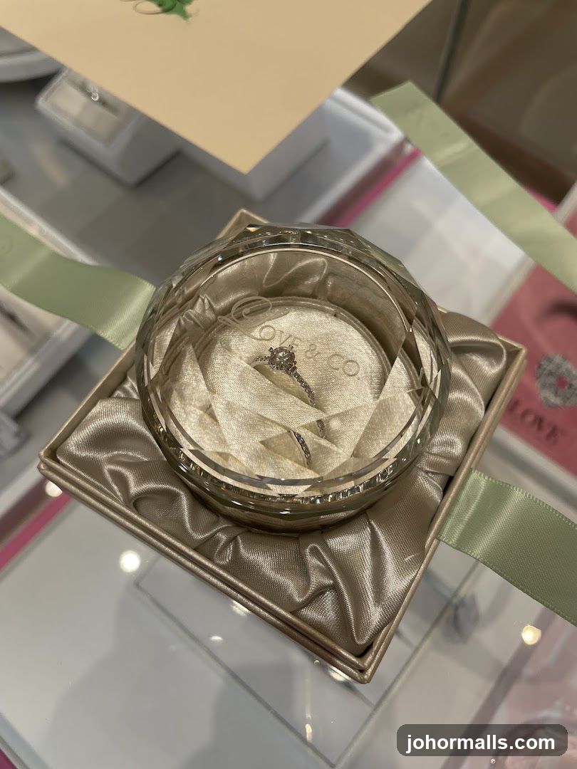 Diamond Ring in a Crystal Case