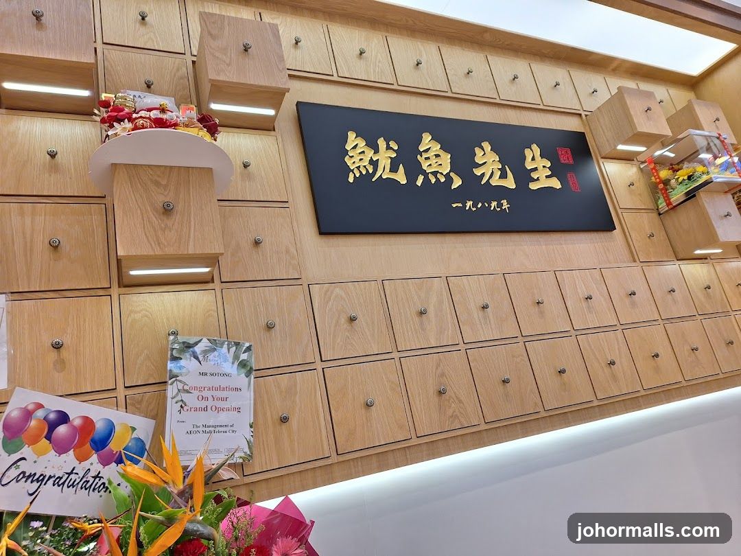 Store Interior with Signage and Decorations