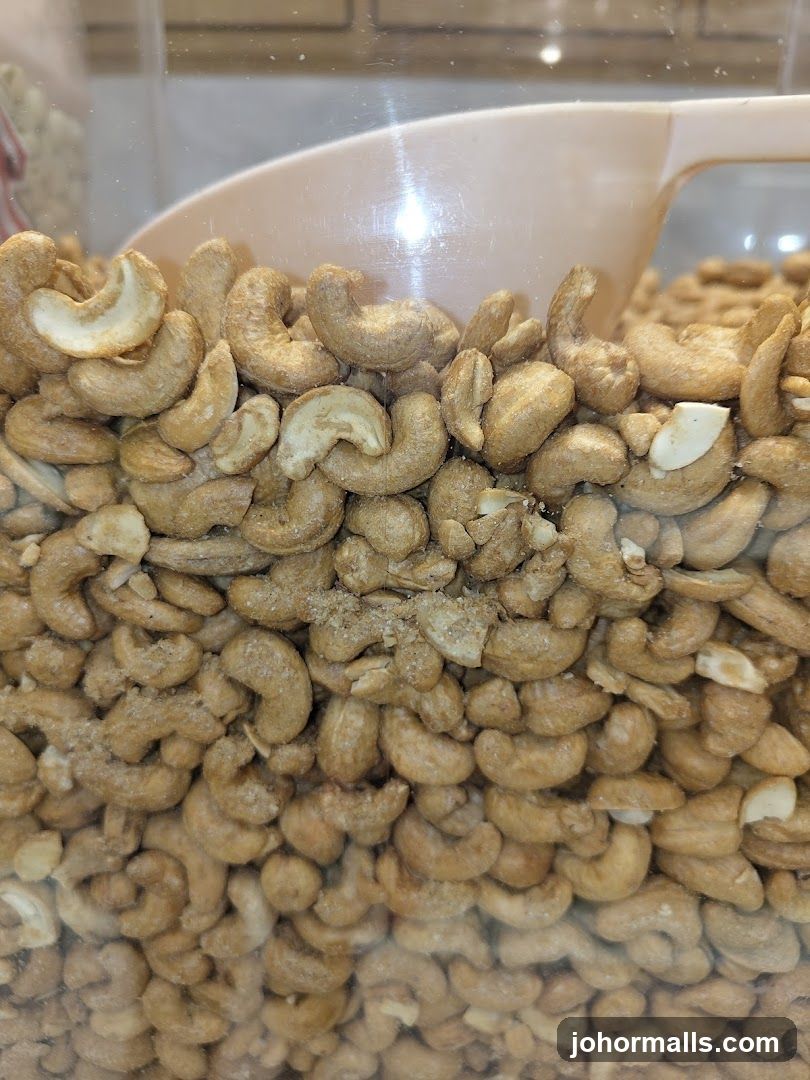 Cashews in a Dispenser