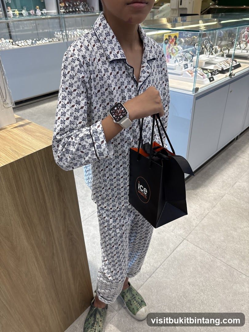 Person in Pajamas Holding an Ice Watch Bag