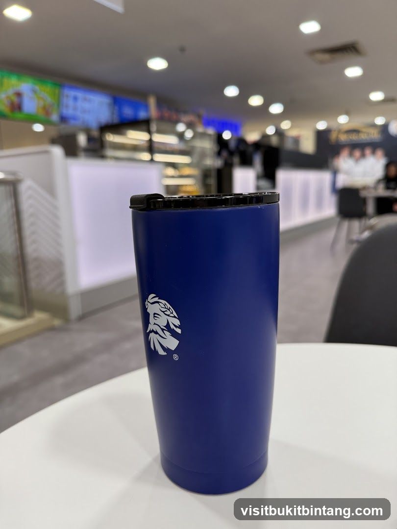 Blue Tumbler with Logo