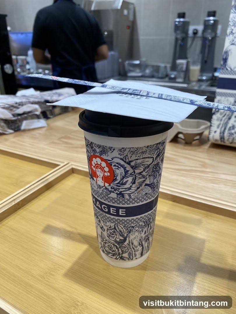 Beverage Cup with Chopsticks