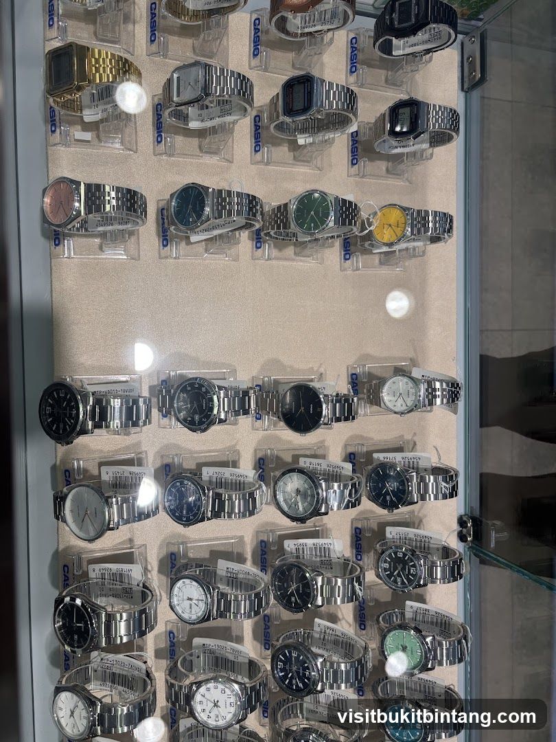Display of Casio Watches