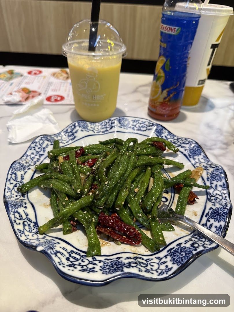 Stir-fried Green Beans with Dried Chilies