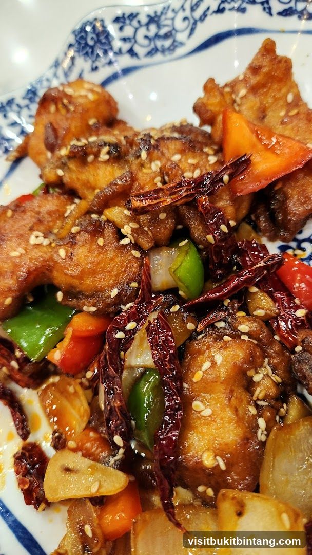 Spicy Fried Chicken with Peppers and Dried Chilies
