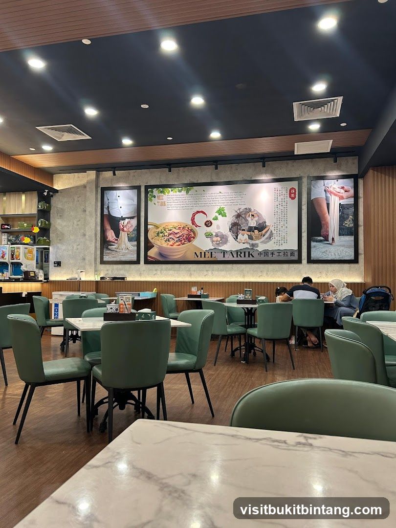 Restaurant Interior with Noodle Display