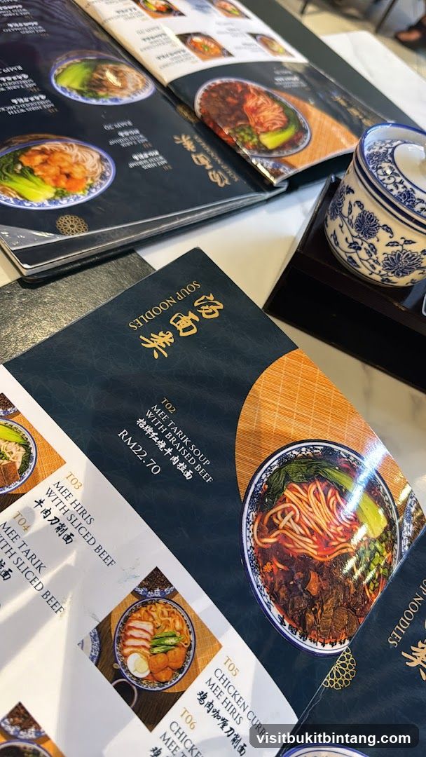 Soup Noodles Menu