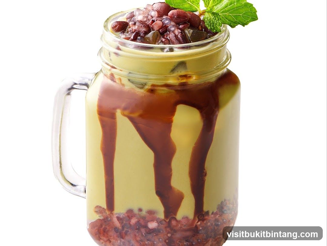 Matcha Red Bean Drink