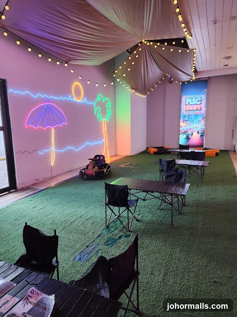 Indoor Go-Karting and Lounge Area
