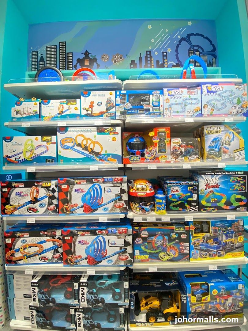 Toy car tracks and vehicles