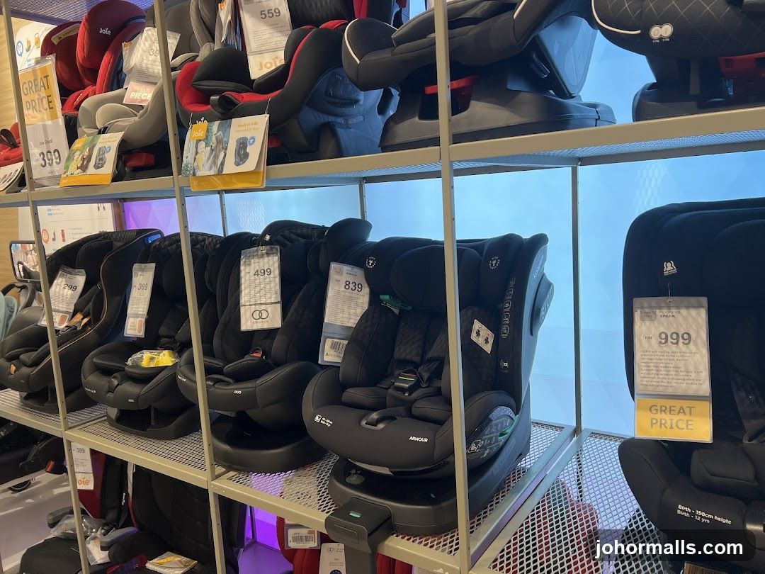 Child Car Seats on Display