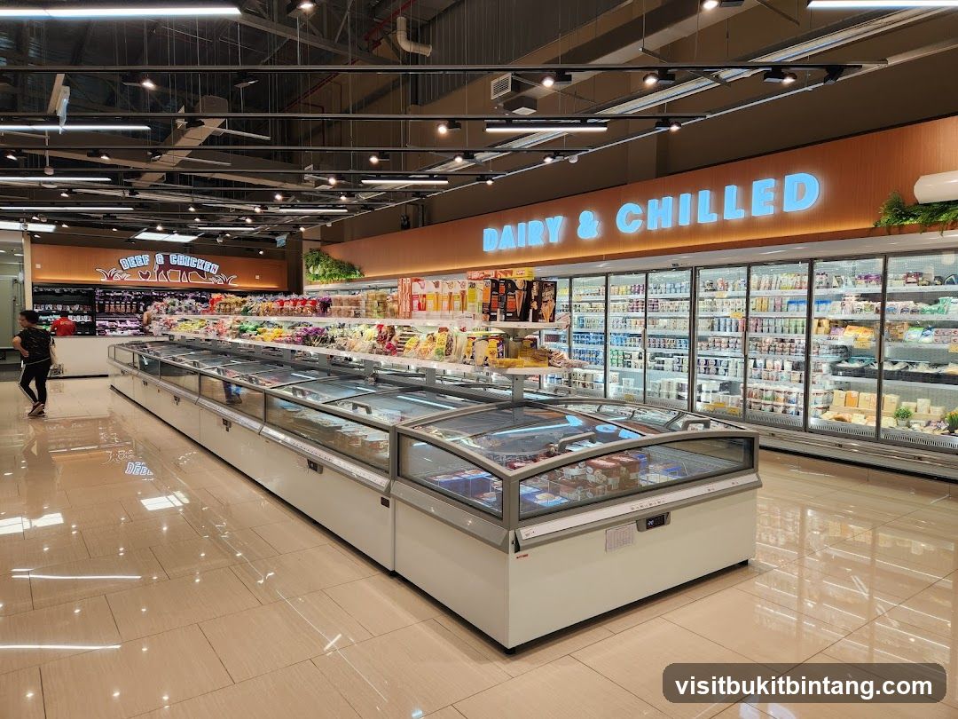Supermarket Dairy and Chilled Section
