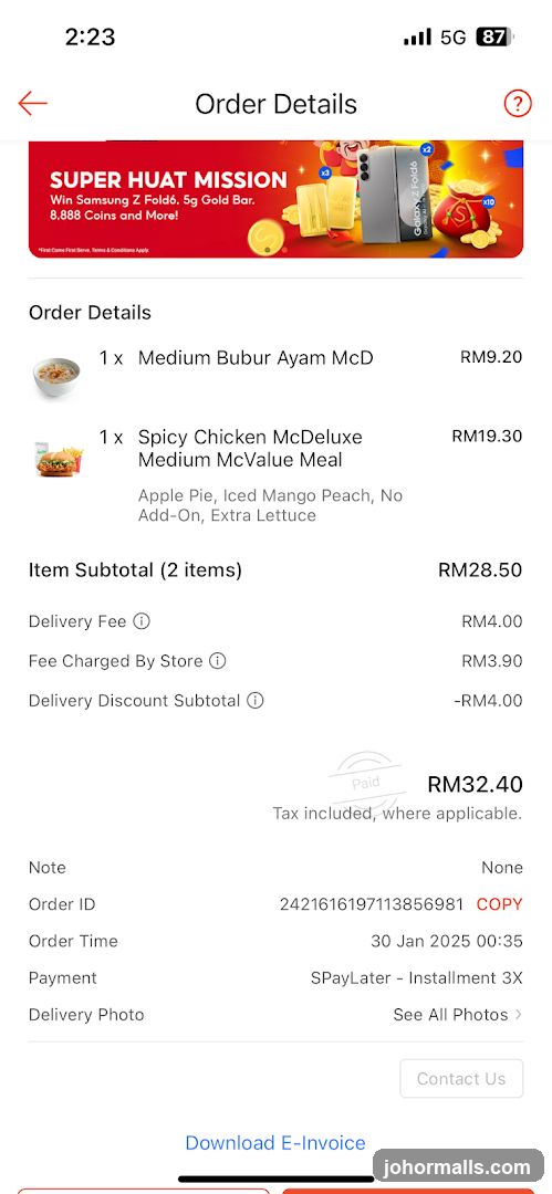 Order Details