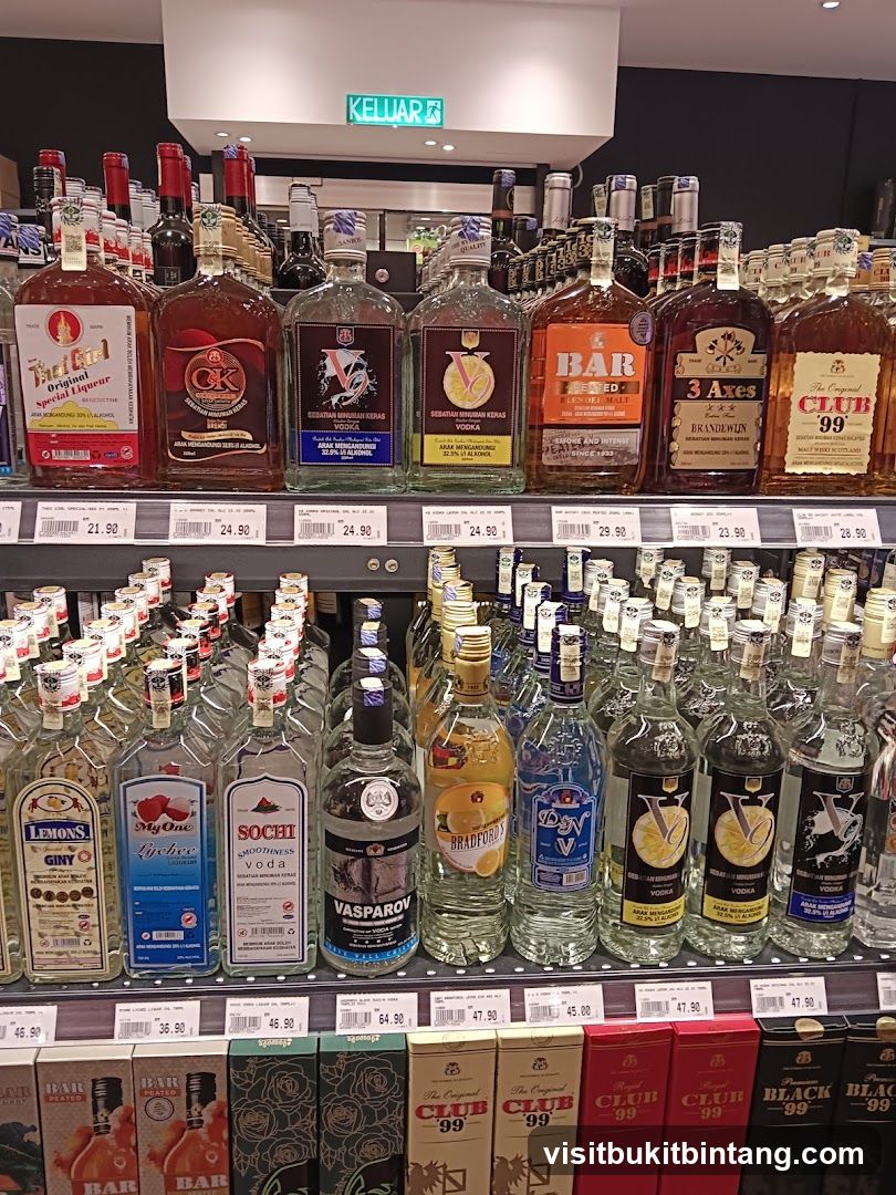 Bottles of Alcohol on Shelves