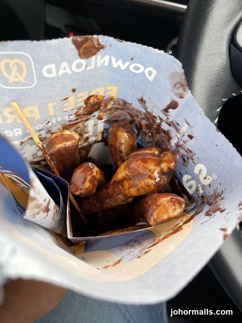 Chocolate-covered pretzel bites