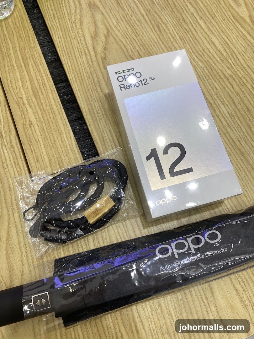 Oppo Reno 12 5G Box and Accessories