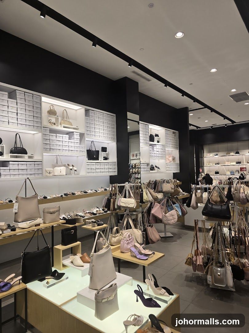 Handbags and Shoes Display