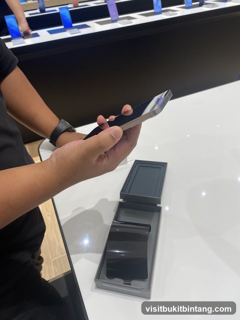 Person holding a smartphone