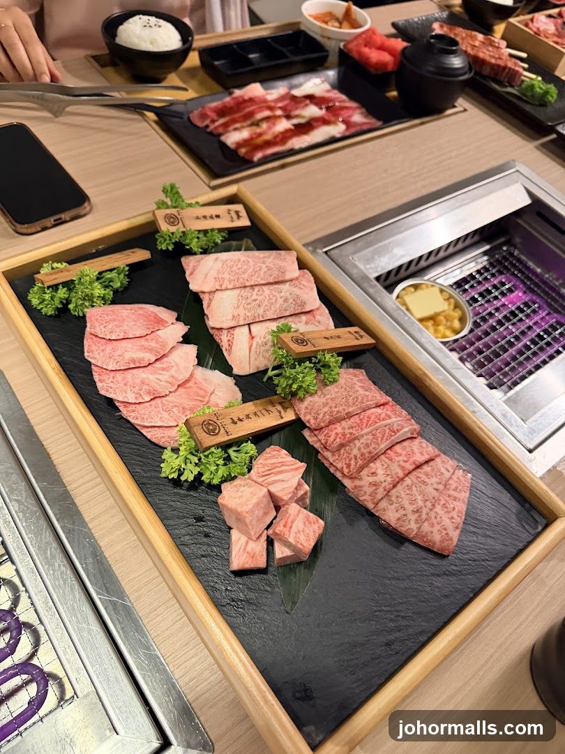 Assortment of Raw Beef Slices and Cubes