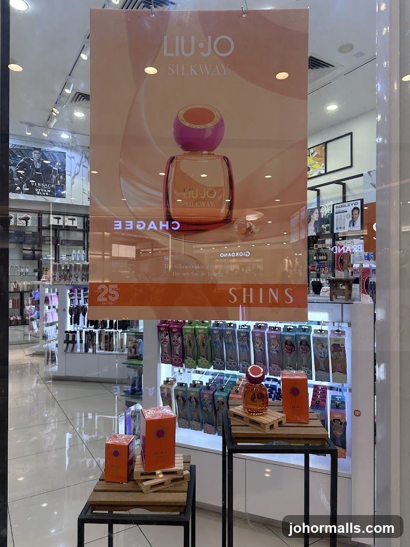 Liu Jo Silkyway Perfume Display
