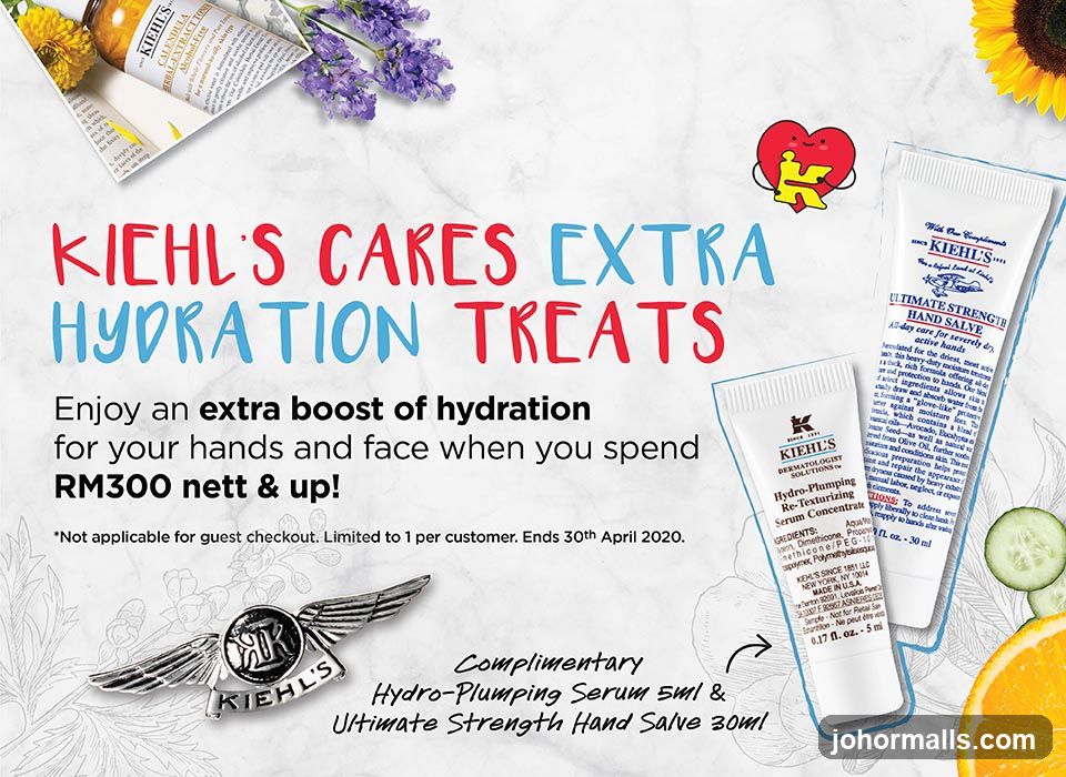 Kiehl's Hydration Treats Promotion