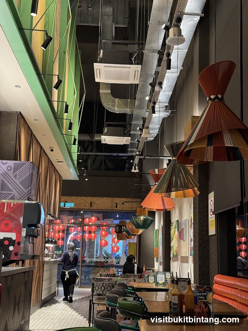 Restaurant Interior with Colorful Decor