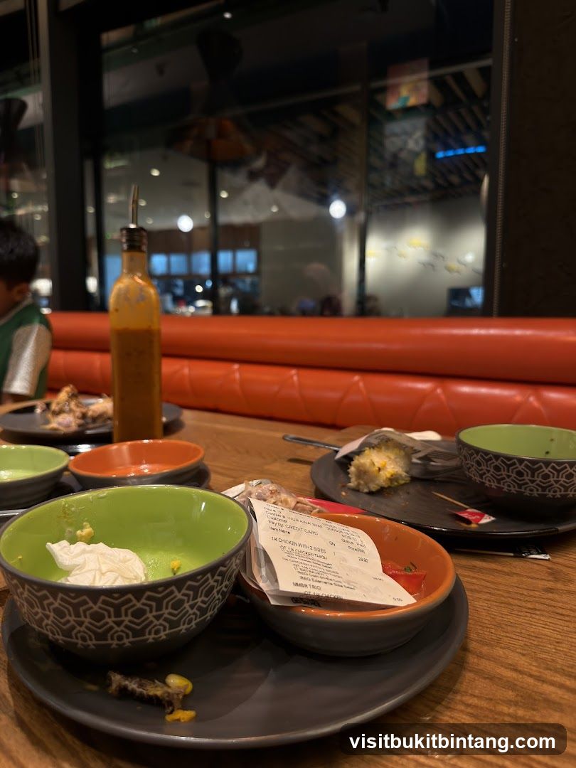 Table after a meal