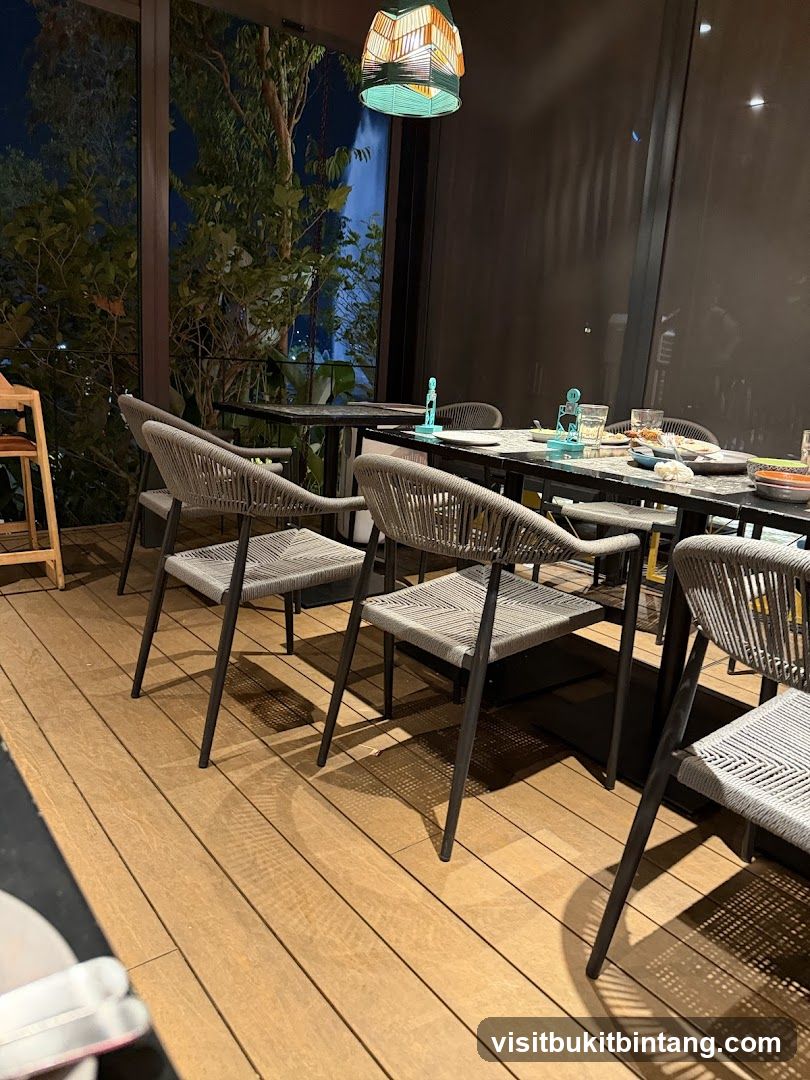 Restaurant Interior with Outdoor Seating